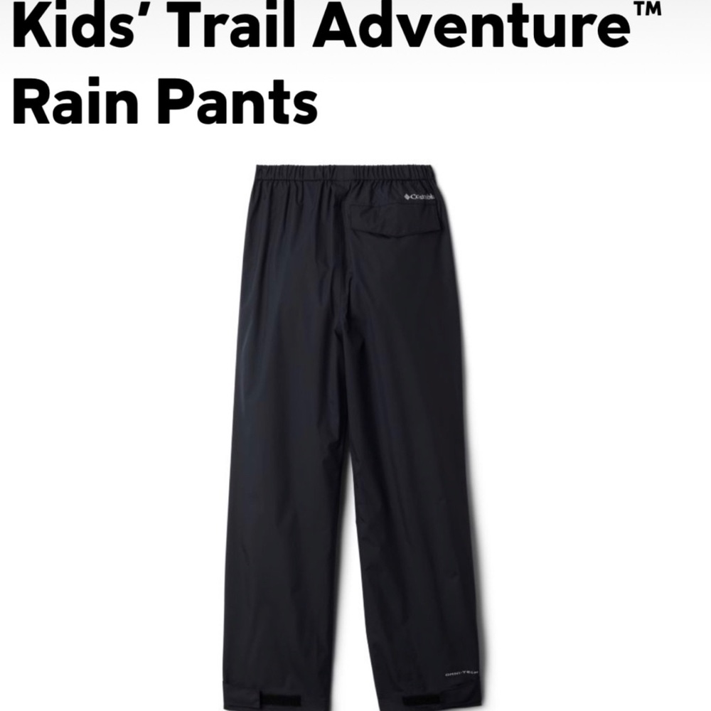 Rain Pants Columbia Youth